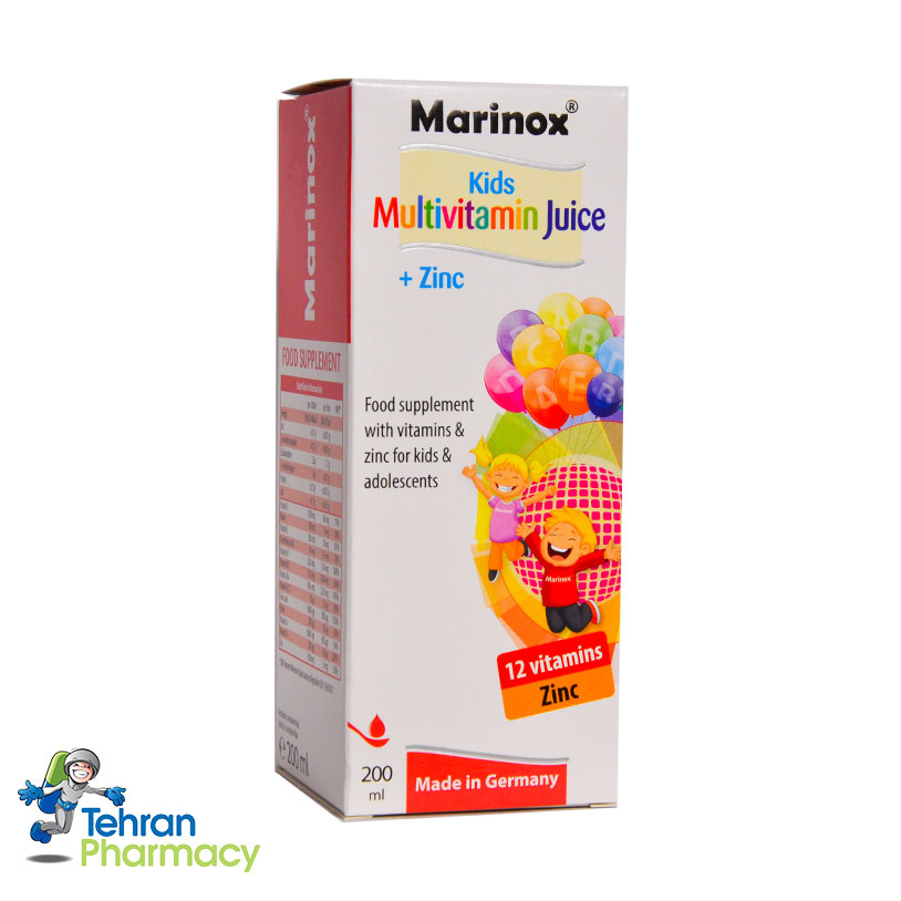 شربت مولتی ویتامین و روی مارینوکس - Marinox Multivitamin Juice Zink